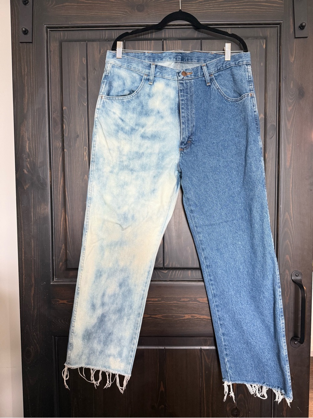 Rustler Two-Tone Blue Straight Leg Jeans